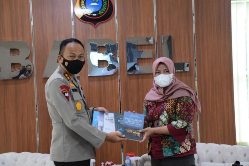 Dekan Fakultas Hukum Menjalin Penjajakan Kerjasama Ke Polda Bangka Belitung