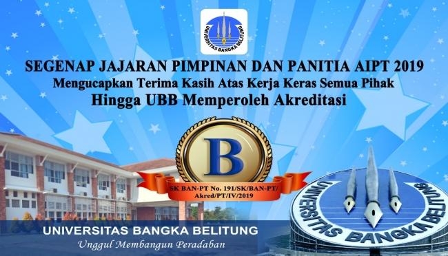 Terakreditasi B, Kado Istimewah di Dies Natalis UBB Ke XIII